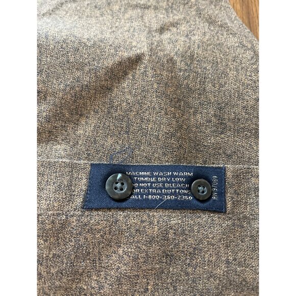 Scott Barber long sleeved collared button front brown dress shirt size Large - Picture 4 of 4